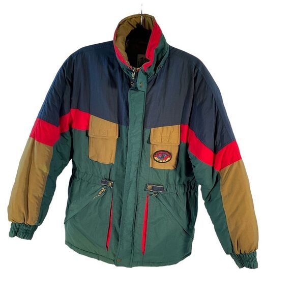 NATURAL KIDS BY JONATHAN STONE UNISEX MULTICOLOR PUFFY COAT JACKET SIZE 18/20 - Picture 1 of 16